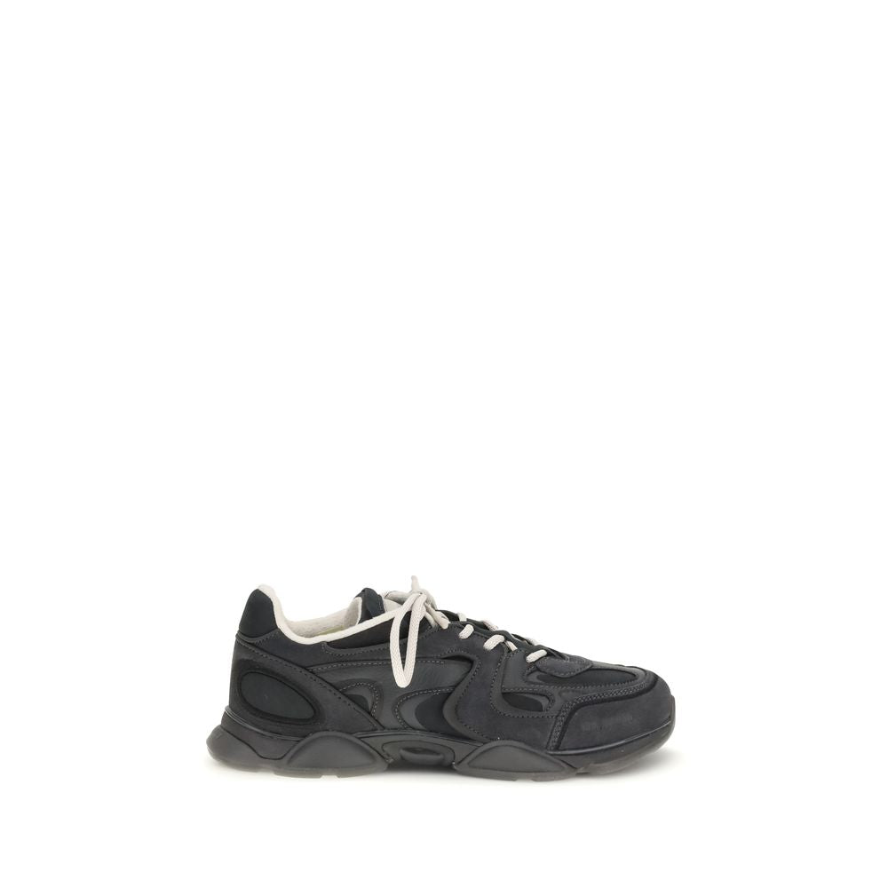 Axel Arigato Black Calf Leather Bos Taurus Chunky Sneakers | Regal Royce