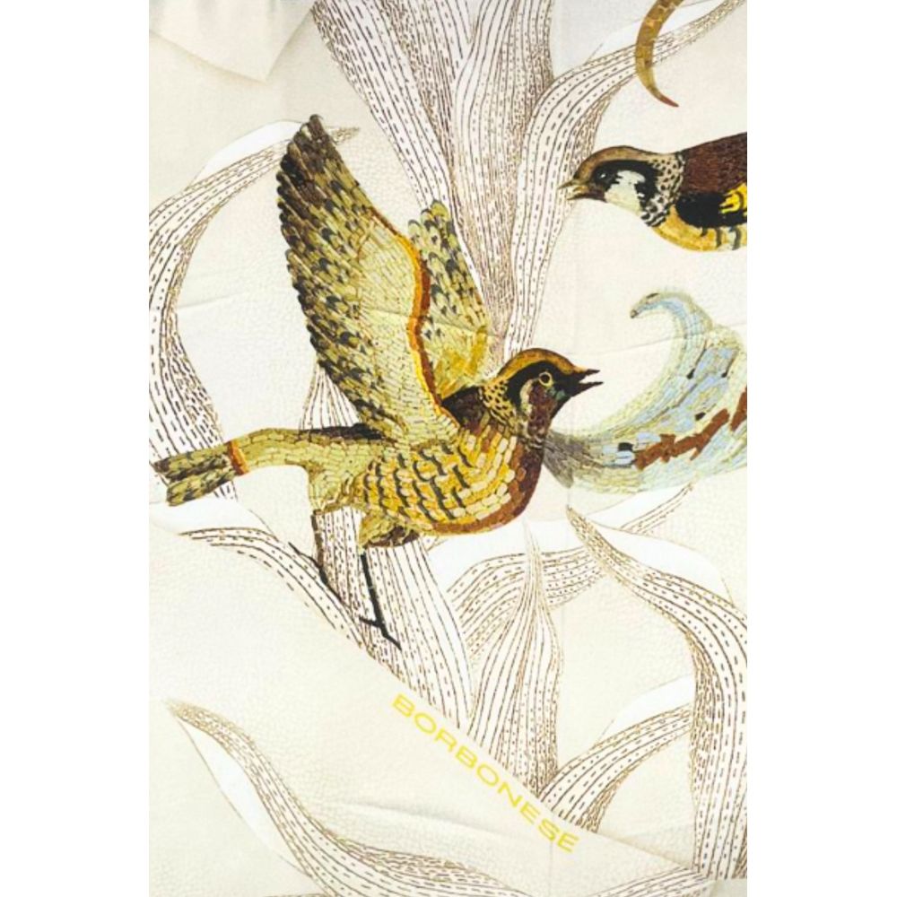 Borbonese White Silk Women Scarf | Regal Royce