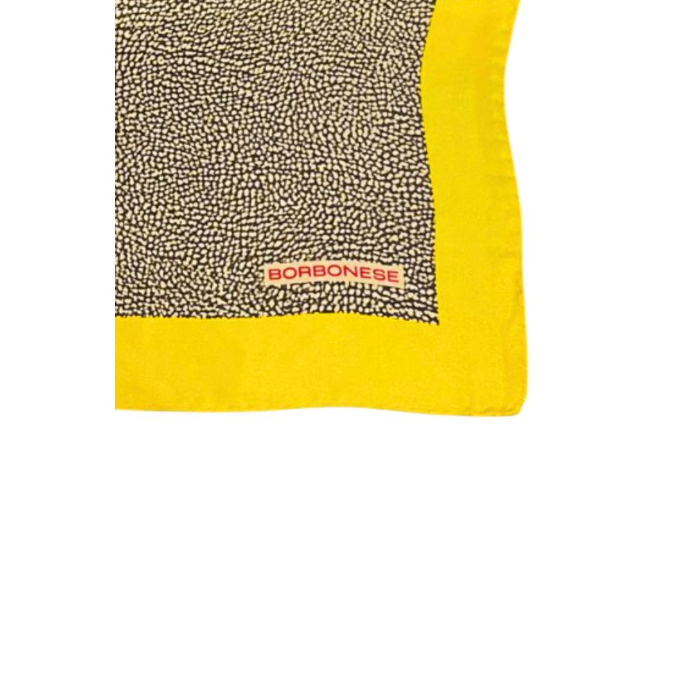 Borbonese Yellow Silk Women Scarf | Regal Royce