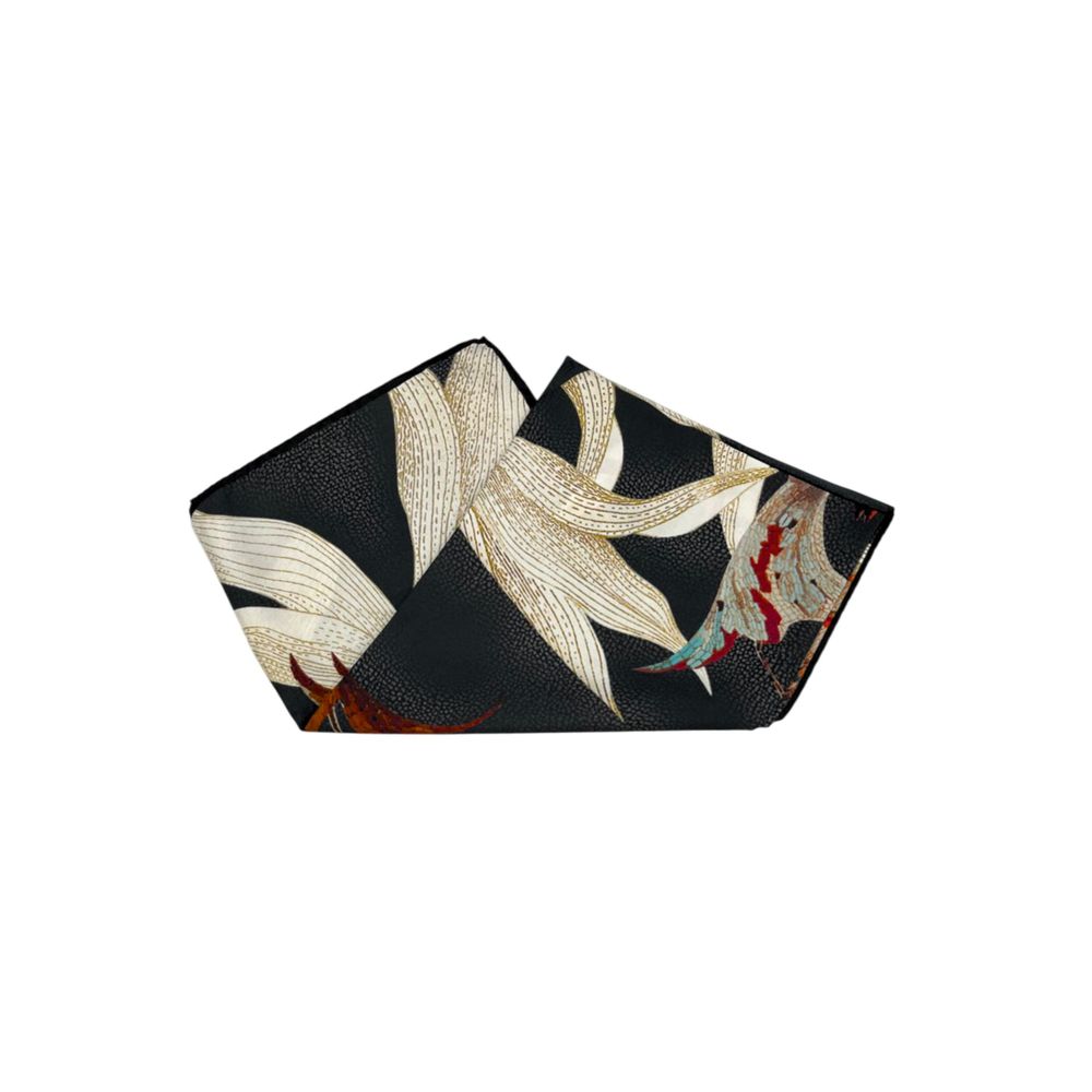 Borbonese Black Silk Women Scarf | Regal Royce