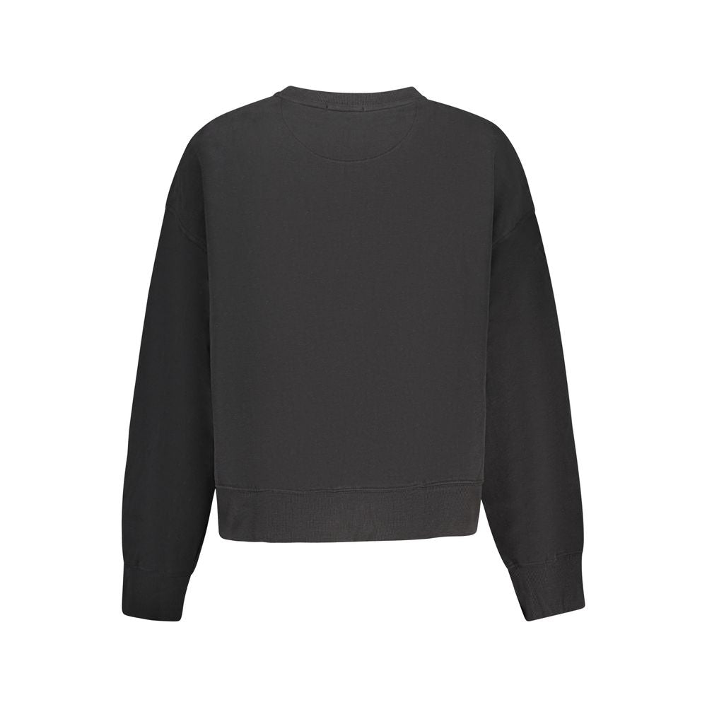 Pepe Jeans Black Cotton Women Sweatshirt | Regal Royce
