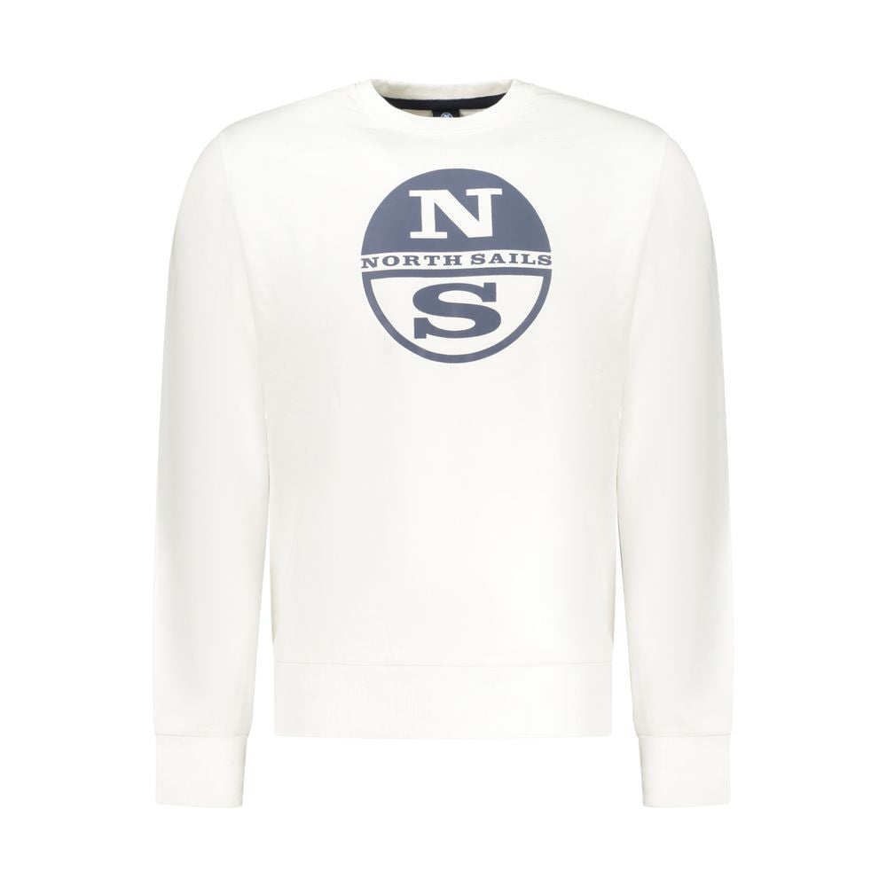 North Sails White Cotton Men's Sweatshirt | Regal Royce