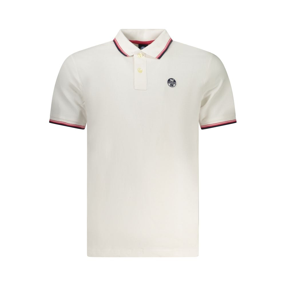 North Sails Bianco Cotton Men Polo | Regal Royce