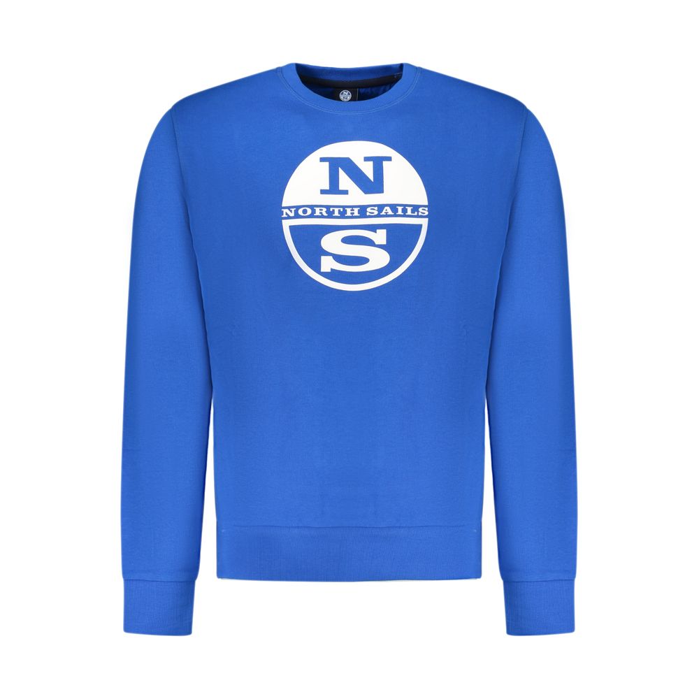North Sails Blue Cotton Men Sweatshirt | Regal Royce