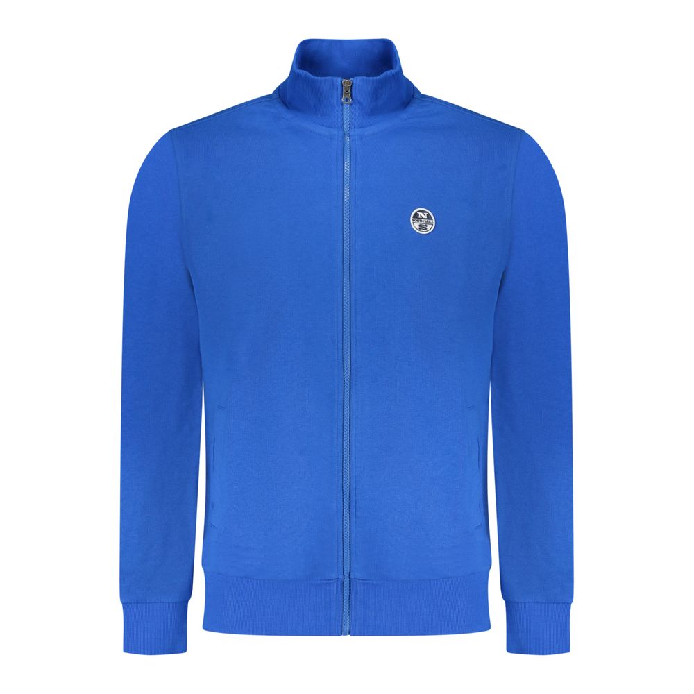 North Sails Blue Cotton Men Sweatshirt | Regal Royce
