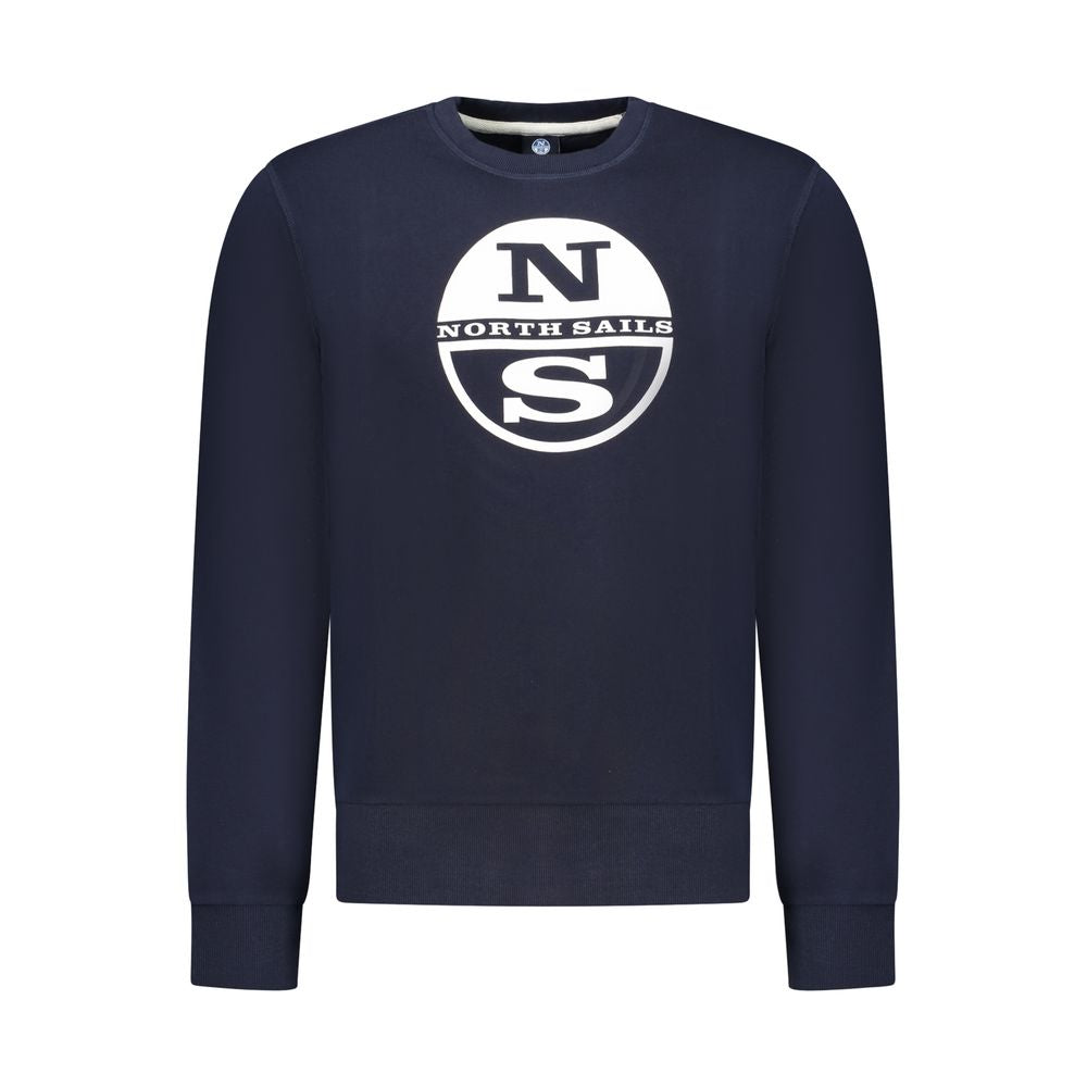 North Sails Blue Cotton Men Sweatshirt | Regal Royce