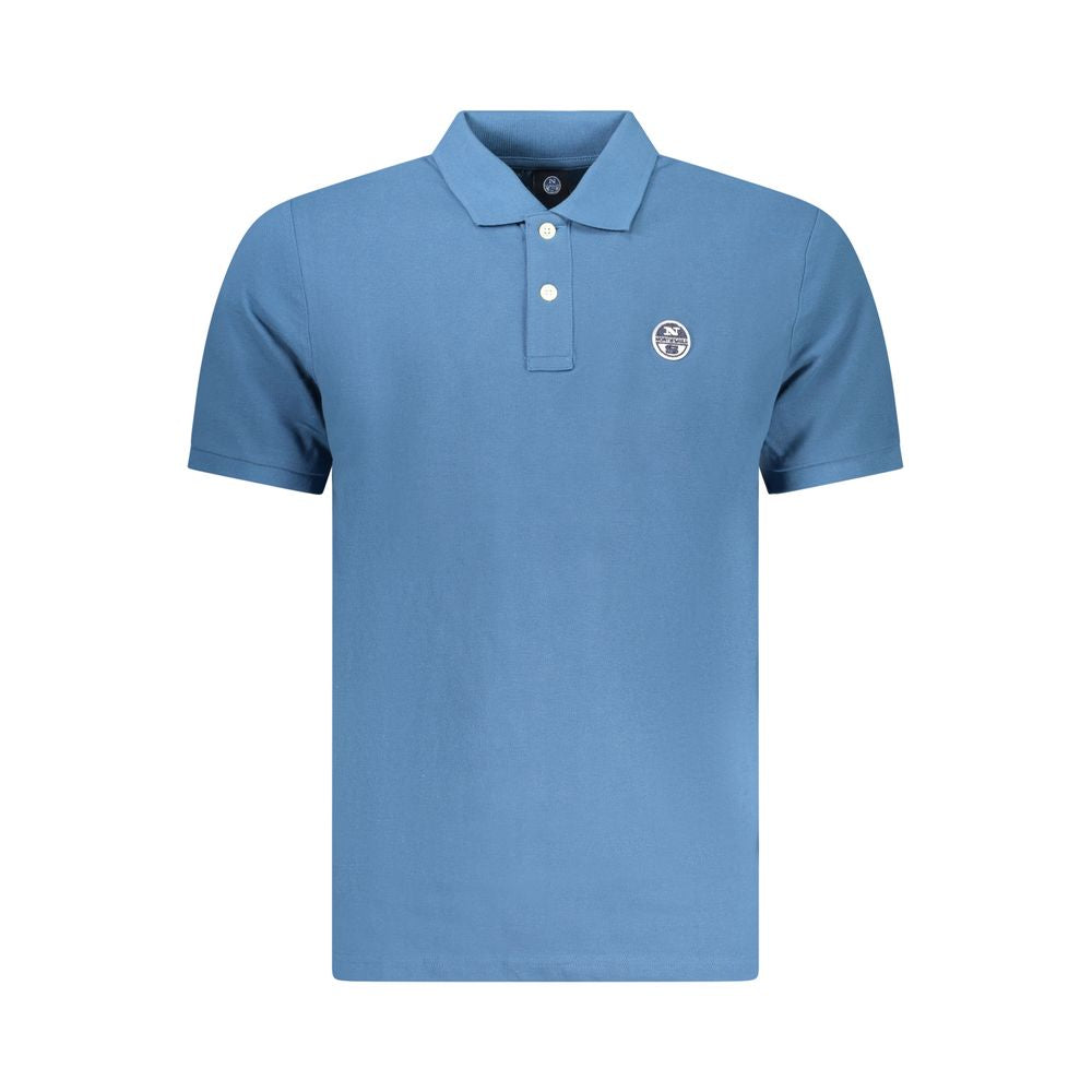 North Sails Blue Cotton Men Polo Shirt | Regal Royce