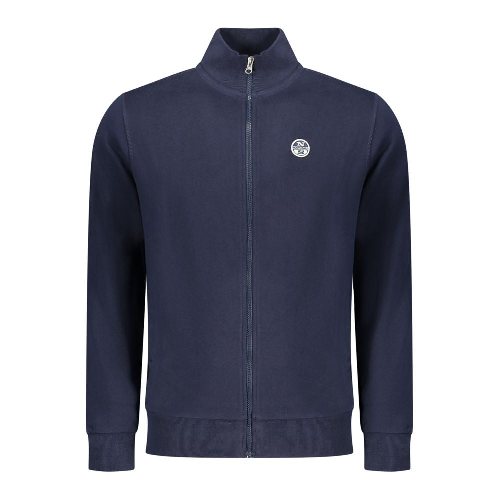 North Sails Blue Cotton Men Sweatshirt | Regal Royce