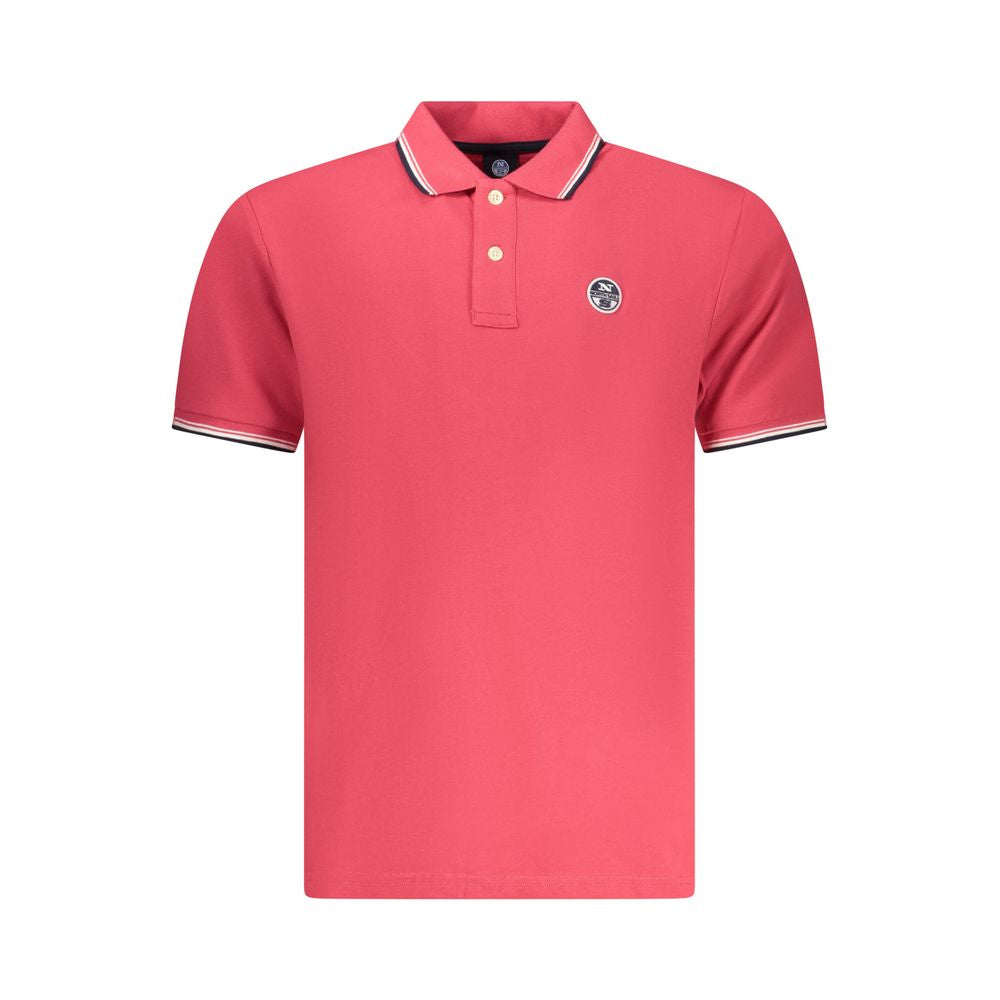 North Sails Red Cotton Men Polo | Regal Royce