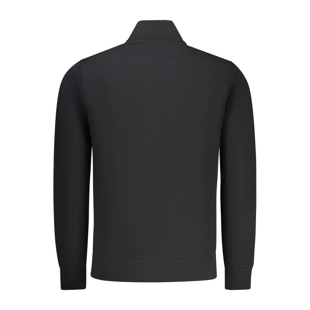 North Sails Black Cotton Men Sweatshirt | Regal Royce