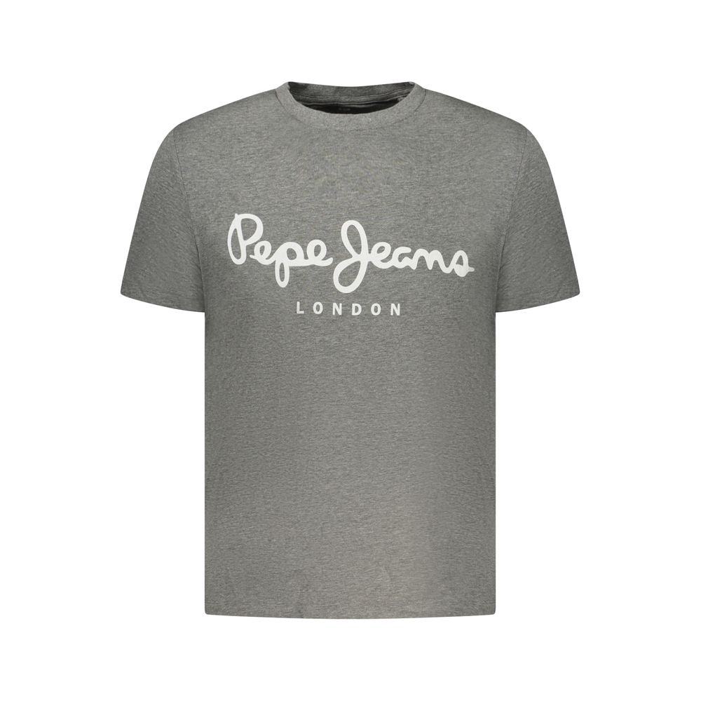 Pepe Jeans Grigio Cotton Men T-Shirt | Regal Royce