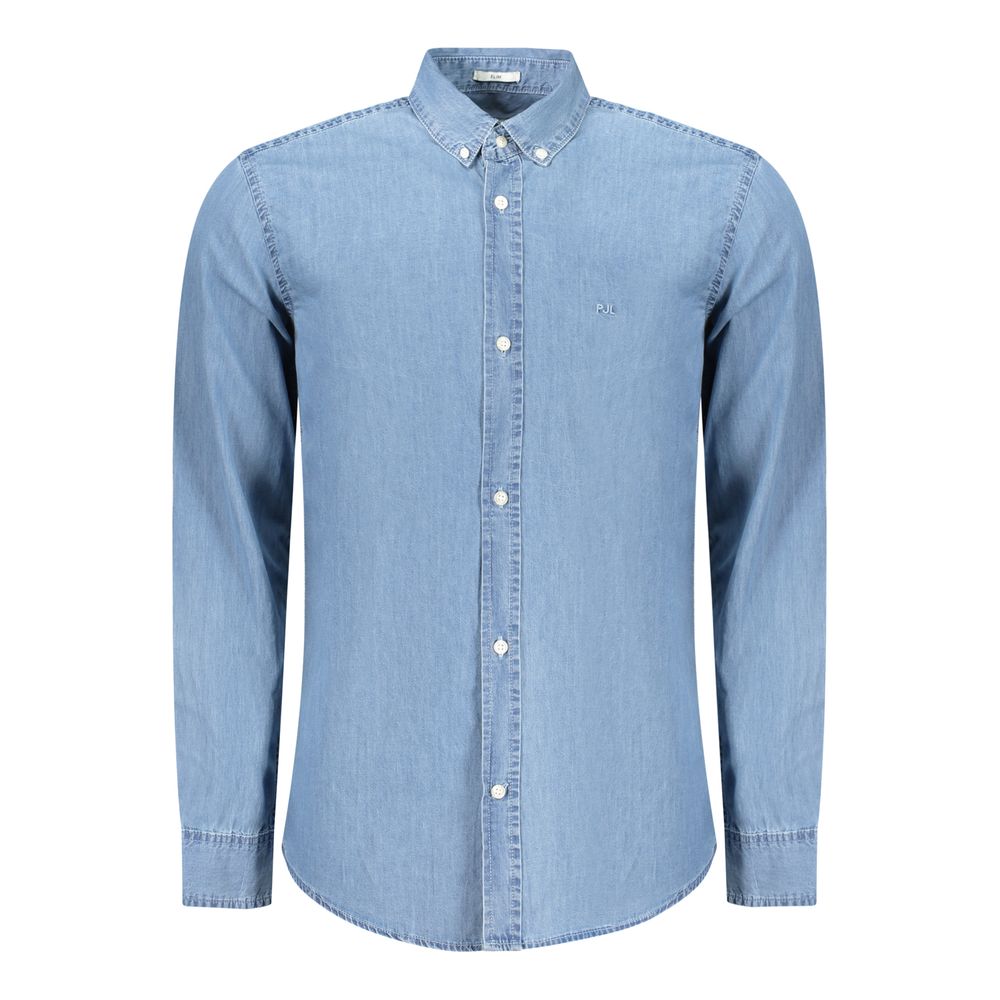Pepe Jeans Azzurro Cotton Men Shirt | Regal Royce