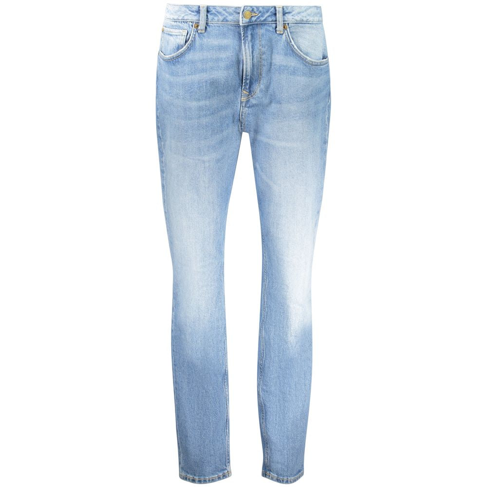 Pepe Jeans Blue Cotton Tapered Jeans | Regal Royce