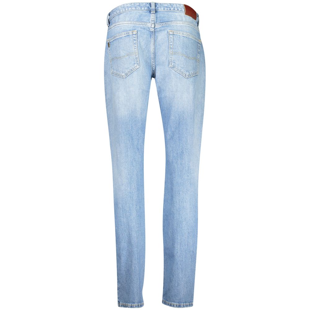 Pepe Jeans Blue Cotton Tapered Jeans | Regal Royce