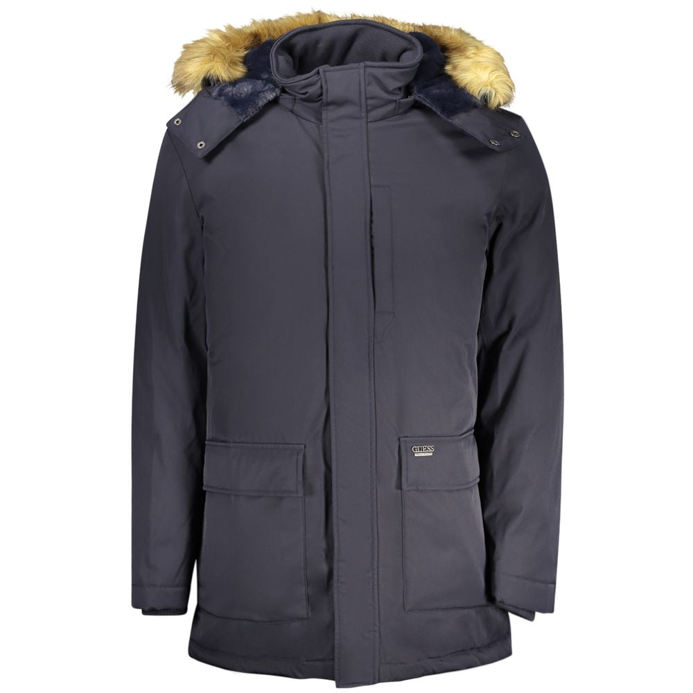 Guess Jeans Beige Polyester Women Jacket | Regal Royce