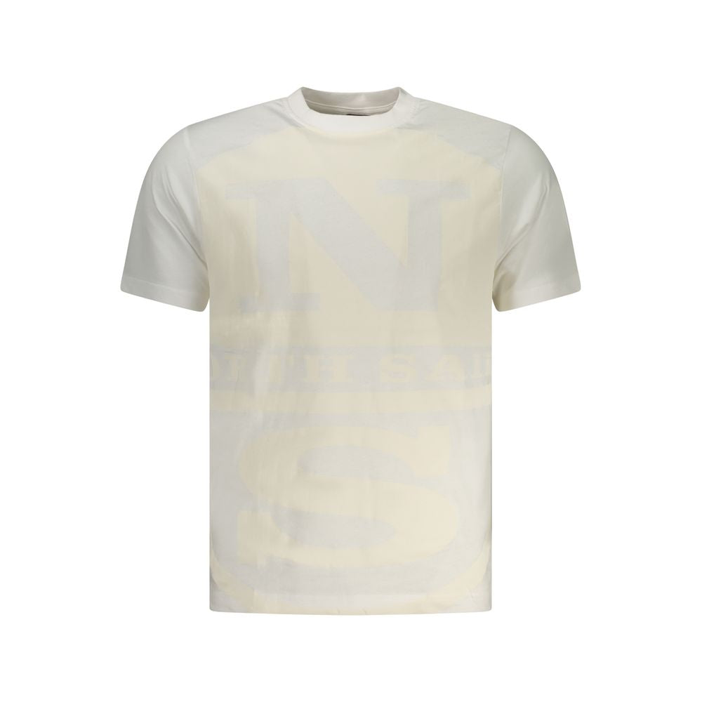 North Sails Bianco Cotton Men T-Shirt | Regal Royce