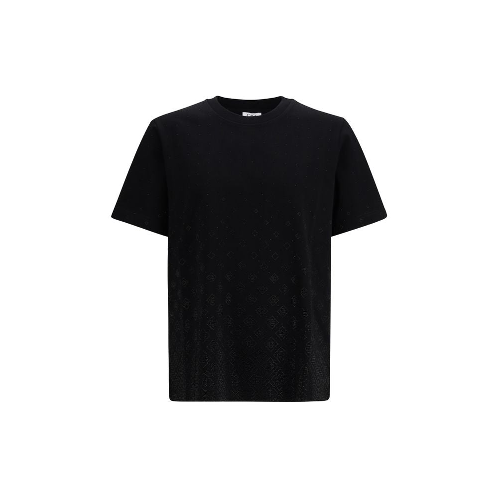 Casablanca Black Cotton T-Shirt | Regal Royce
