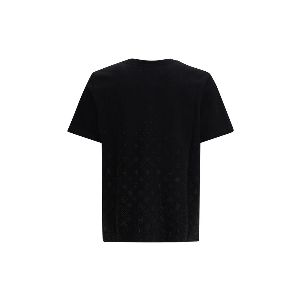 Casablanca Black Cotton T-Shirt | Regal Royce