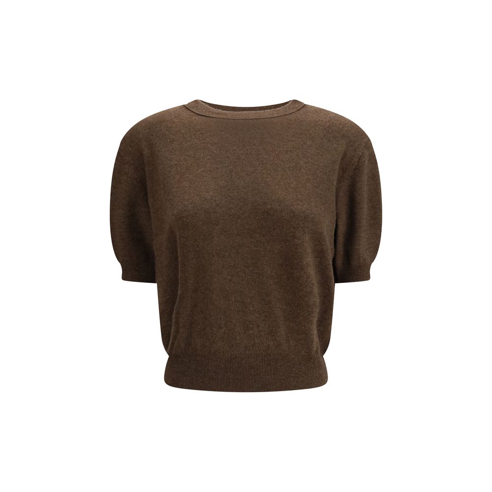 Lisa Yang Brown Fleece Wool T-Shirt | Regal Royce