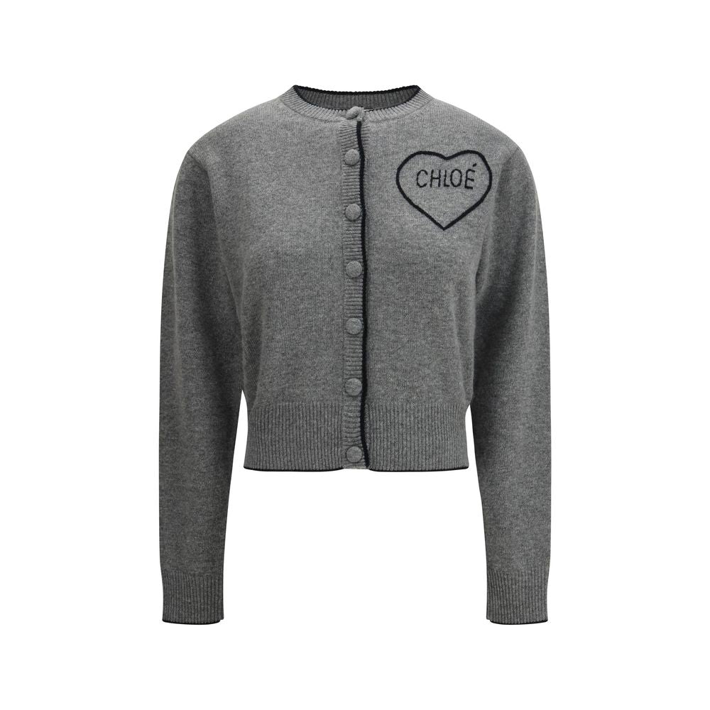 Chloé Gray Wool Cardigan | Regal Royce