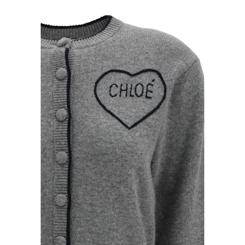 Chloé Gray Wool Cardigan | Regal Royce