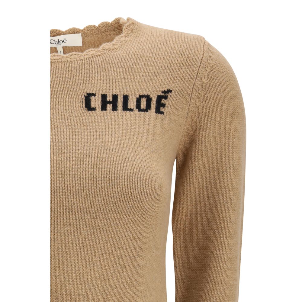 Chloé Brown Wool Sweatshirt | Regal Royce