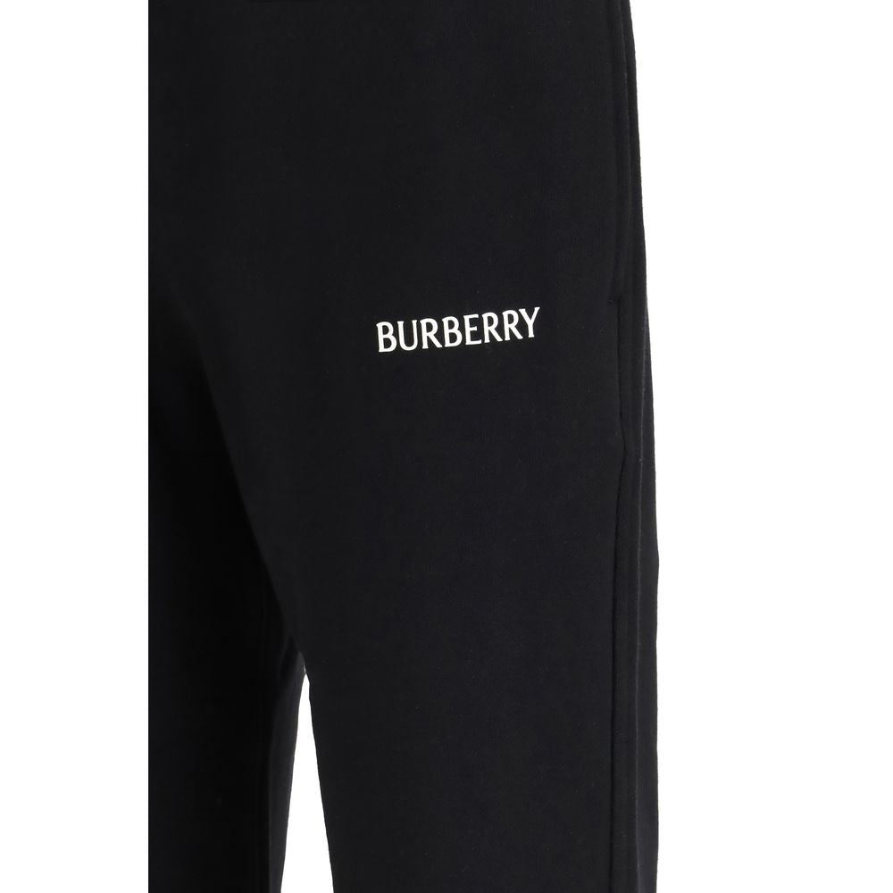 Burberry Black Cotton Joggers (Workout Pants) | Regal Royce