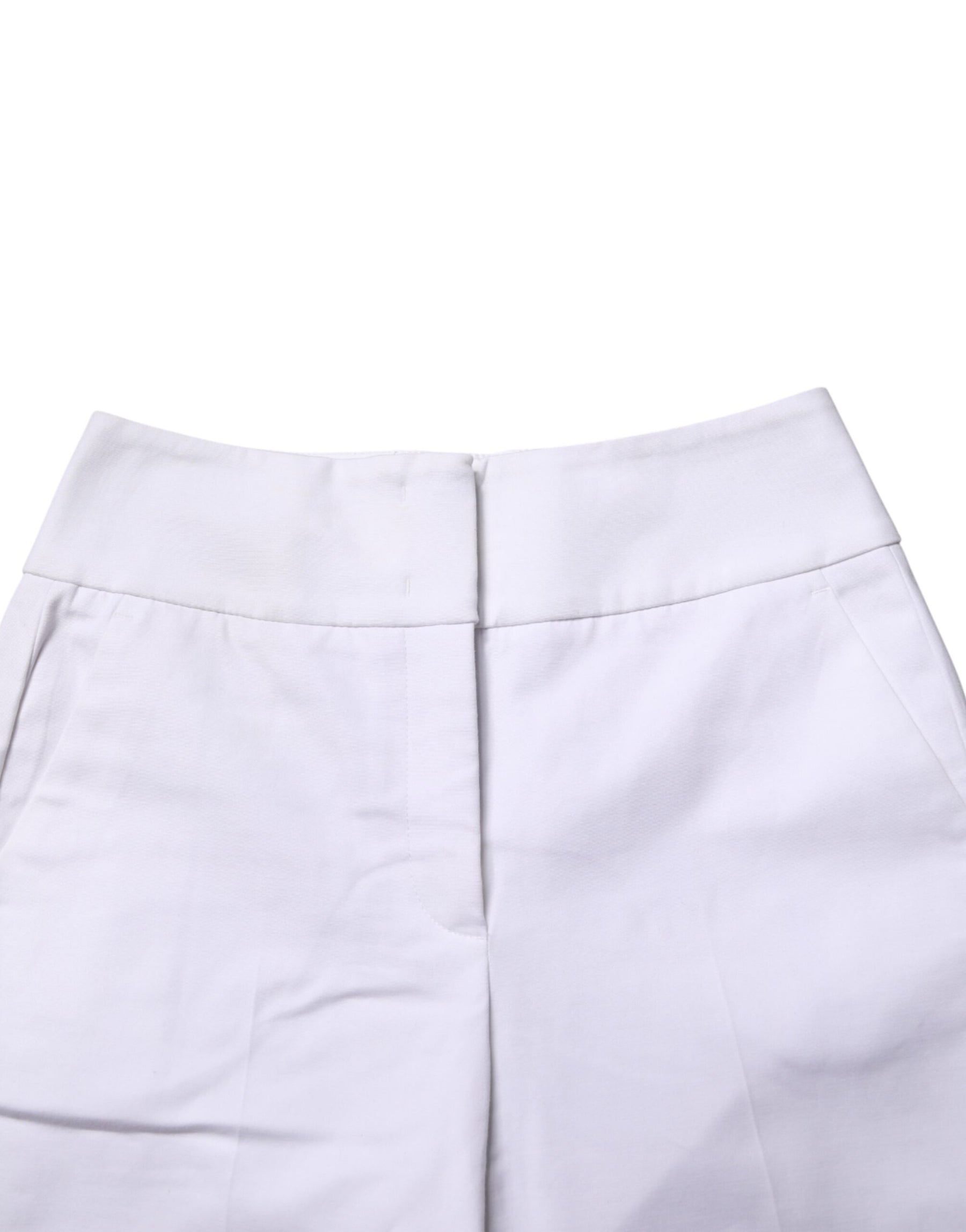 Peserico White High Waist Tapered Fit Chino Trouser Pants | Regal Royce