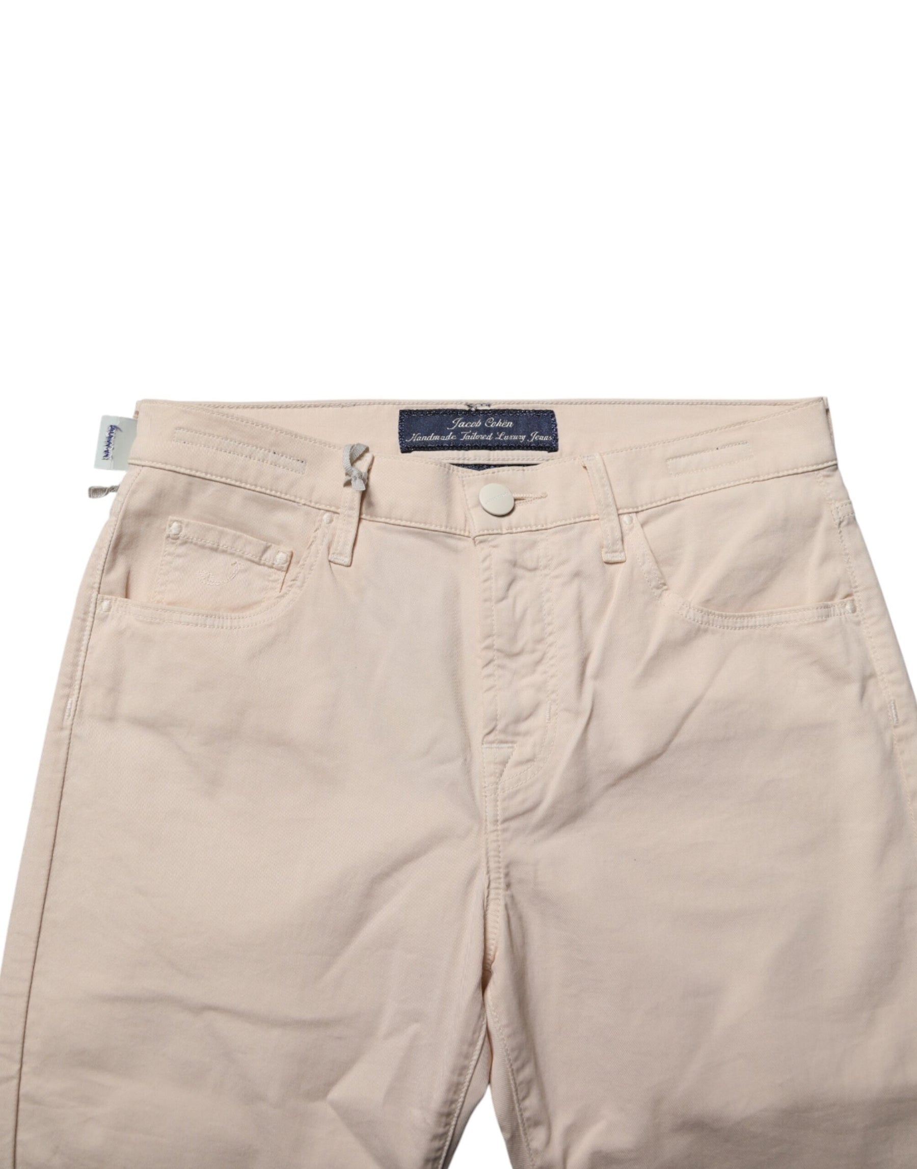 Jacob Cohen Beige Mid Waist Skinny Fit Denim Trouser Jeans | Regal Royce
