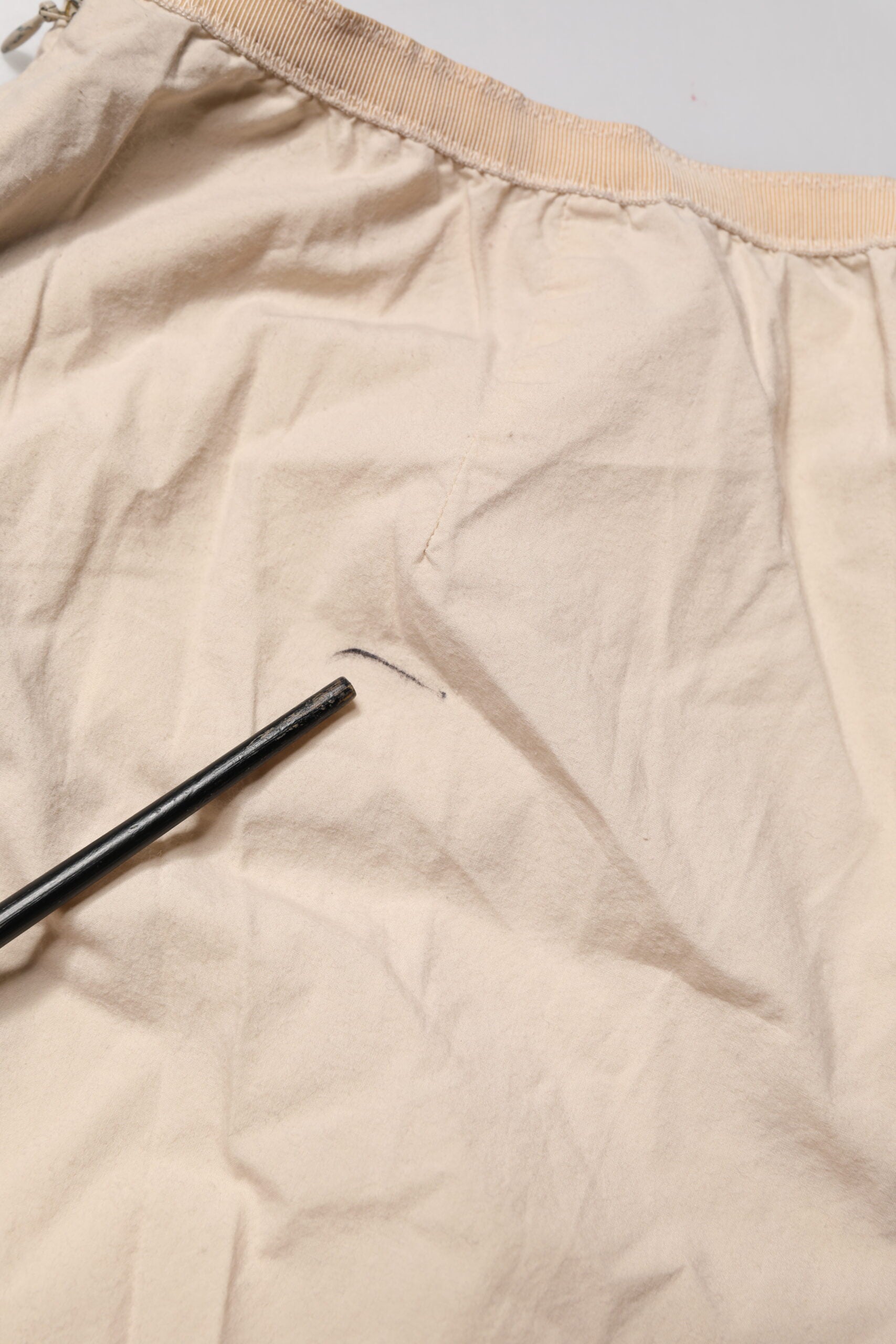 QL2 Beige Cotton High Waist Straight Chino Trouser Pants | Regal Royce