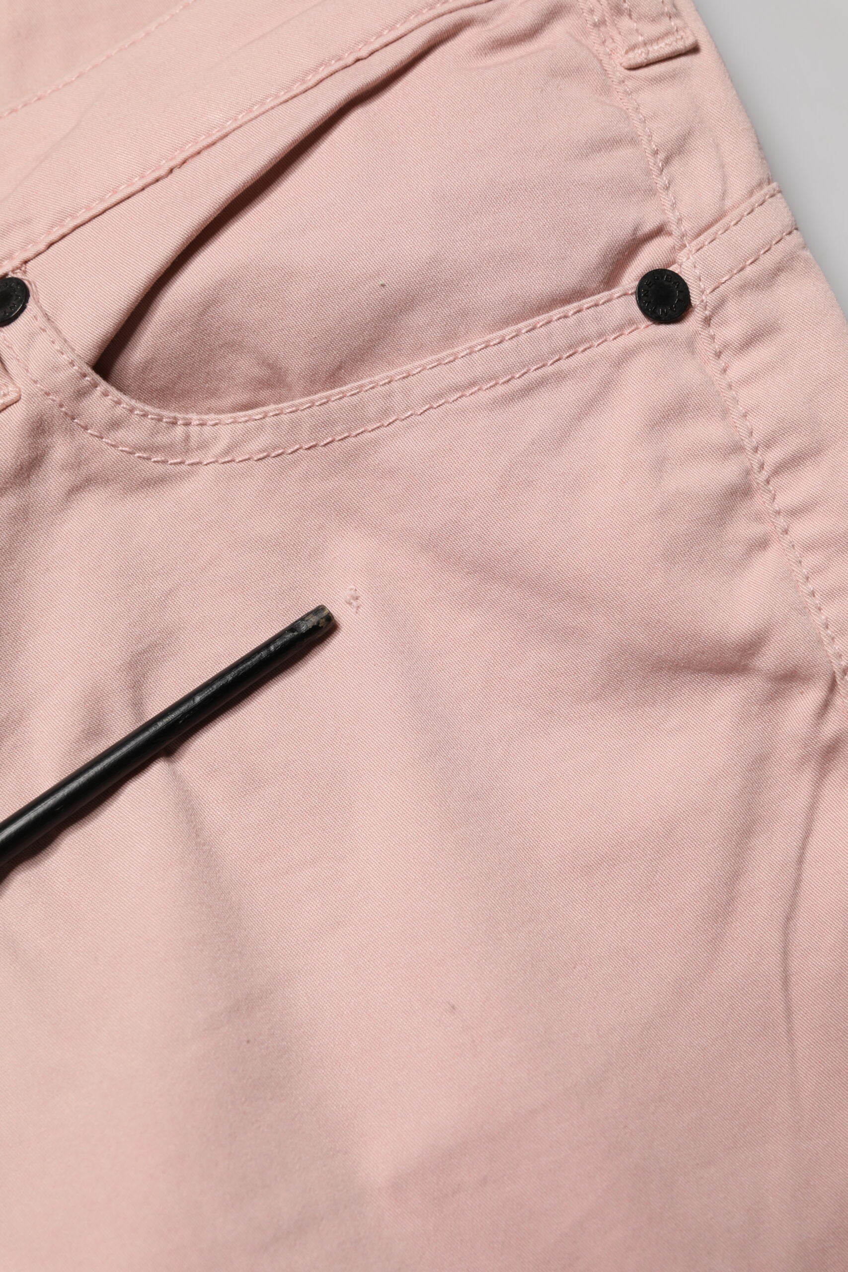 Ballantyne Light Pink Cotton Mid Waist Skinny Fit Denim Jeans | Regal Royce