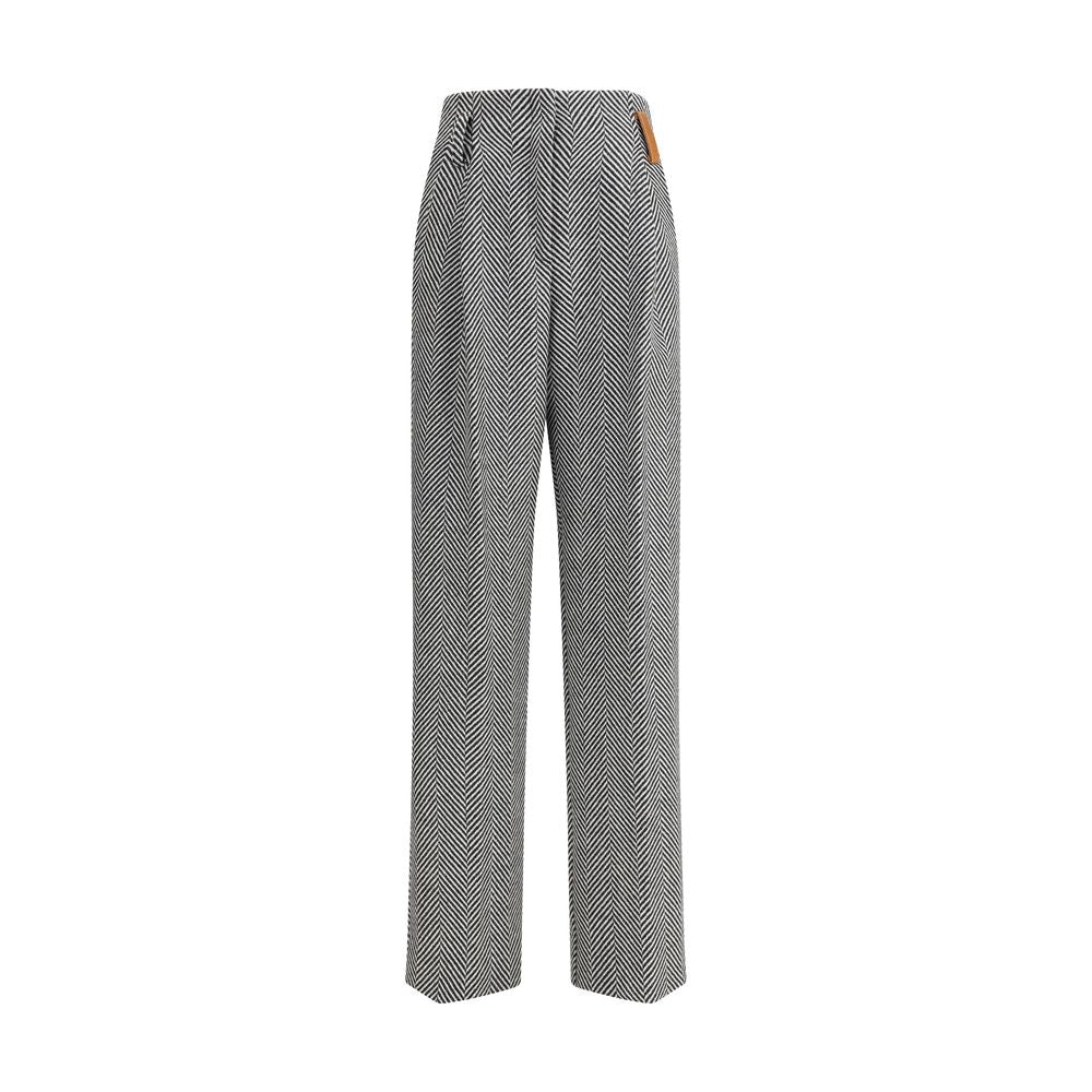 Forte_Forte Multicolor Fleece Wool Casual Pants | Regal Royce