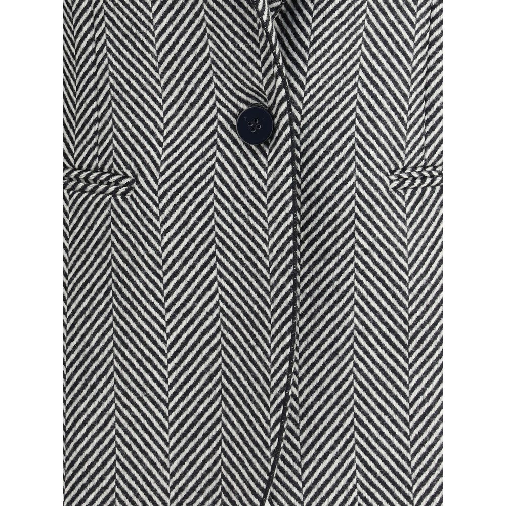 Forte_Forte Multicolor Fleece Wool Coat | Regal Royce