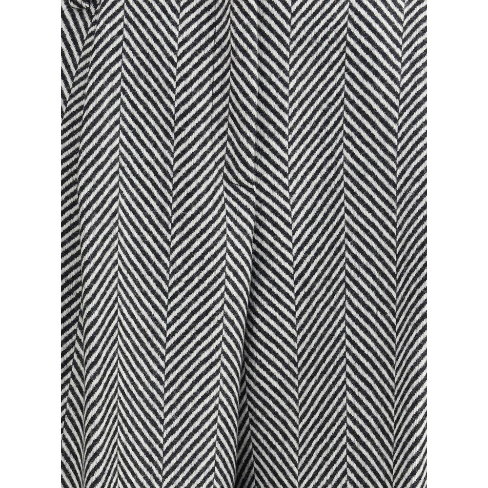 Forte_Forte Multicolor Fleece Wool Casual Pants | Regal Royce