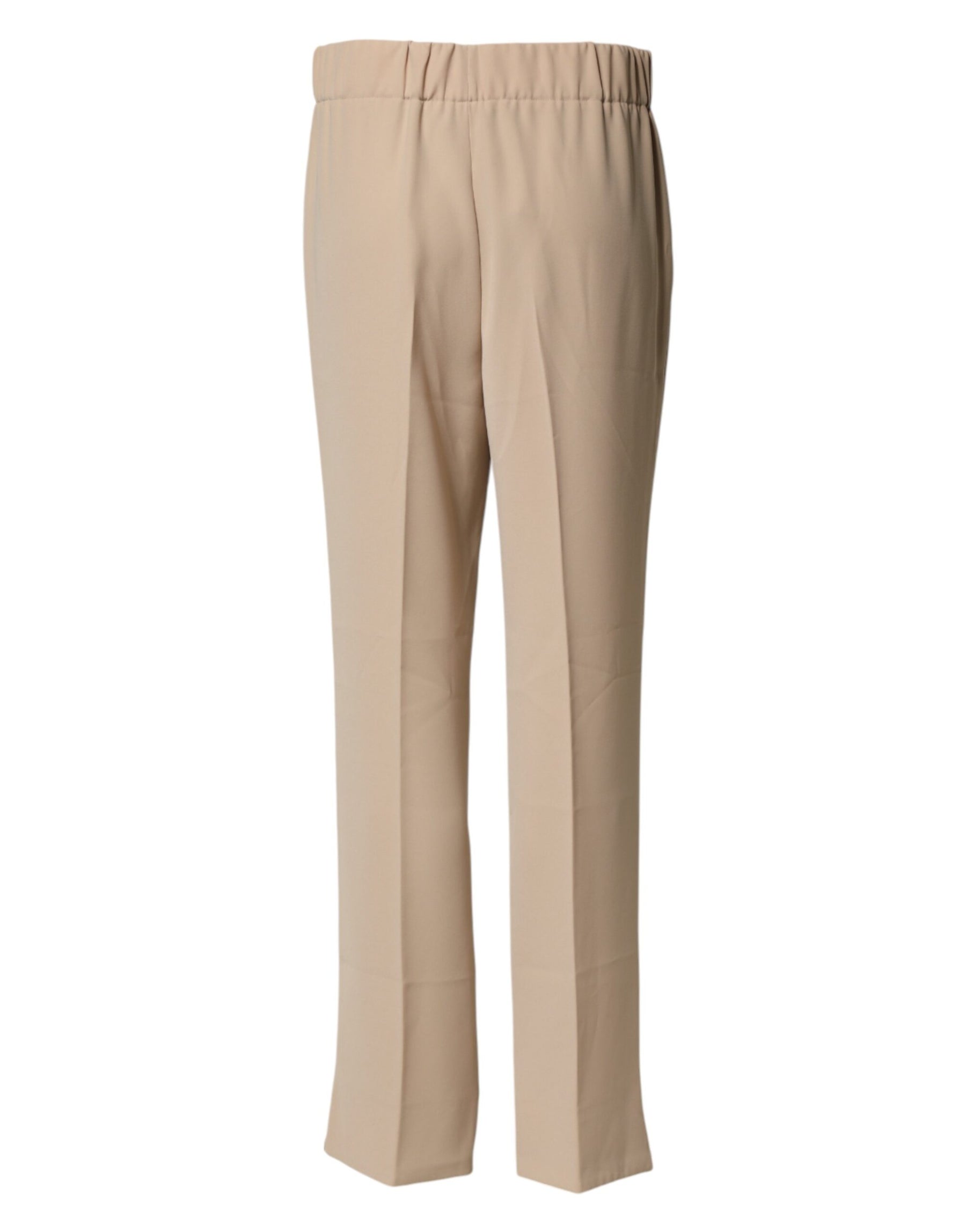Emporio Armani Beige High Waist Straight Chino Trouser Pants | Regal Royce