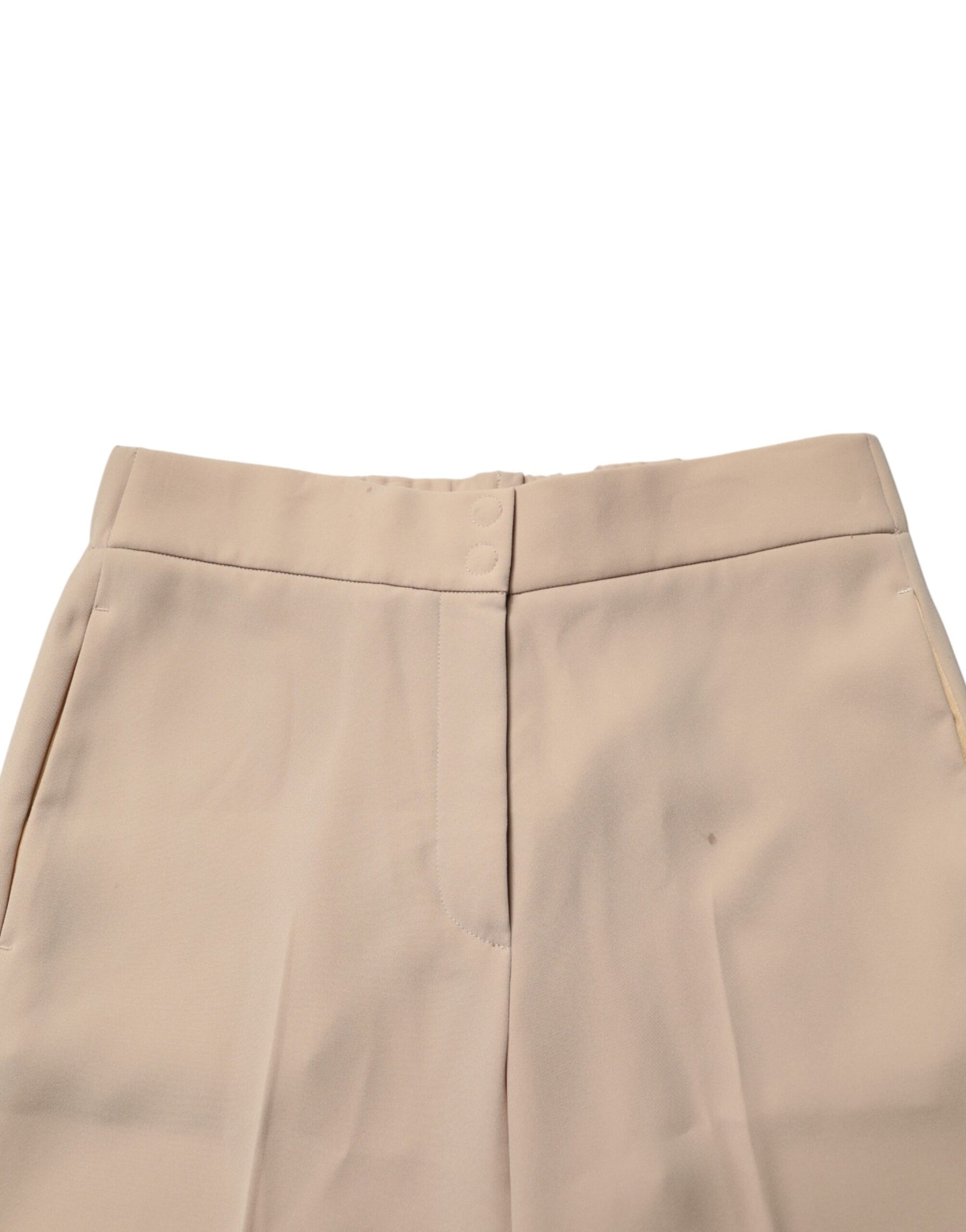 Emporio Armani Beige High Waist Straight Chino Trouser Pants | Regal Royce