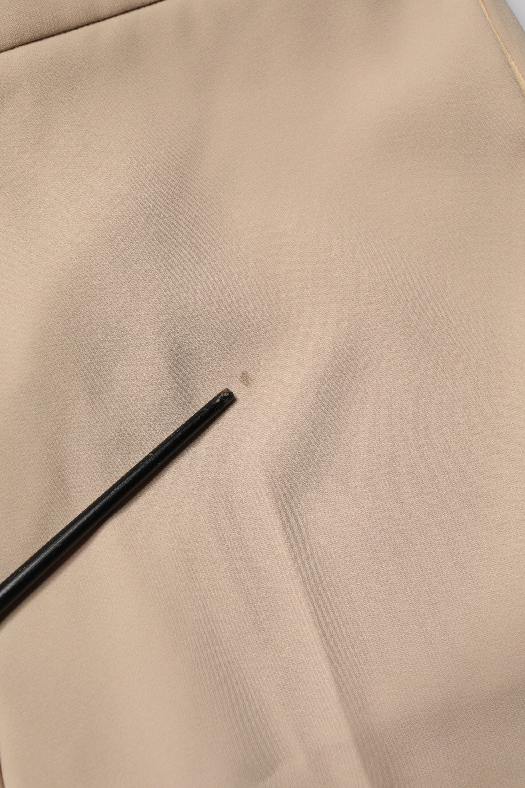 Emporio Armani Beige High Waist Straight Chino Trouser Pants | Regal Royce