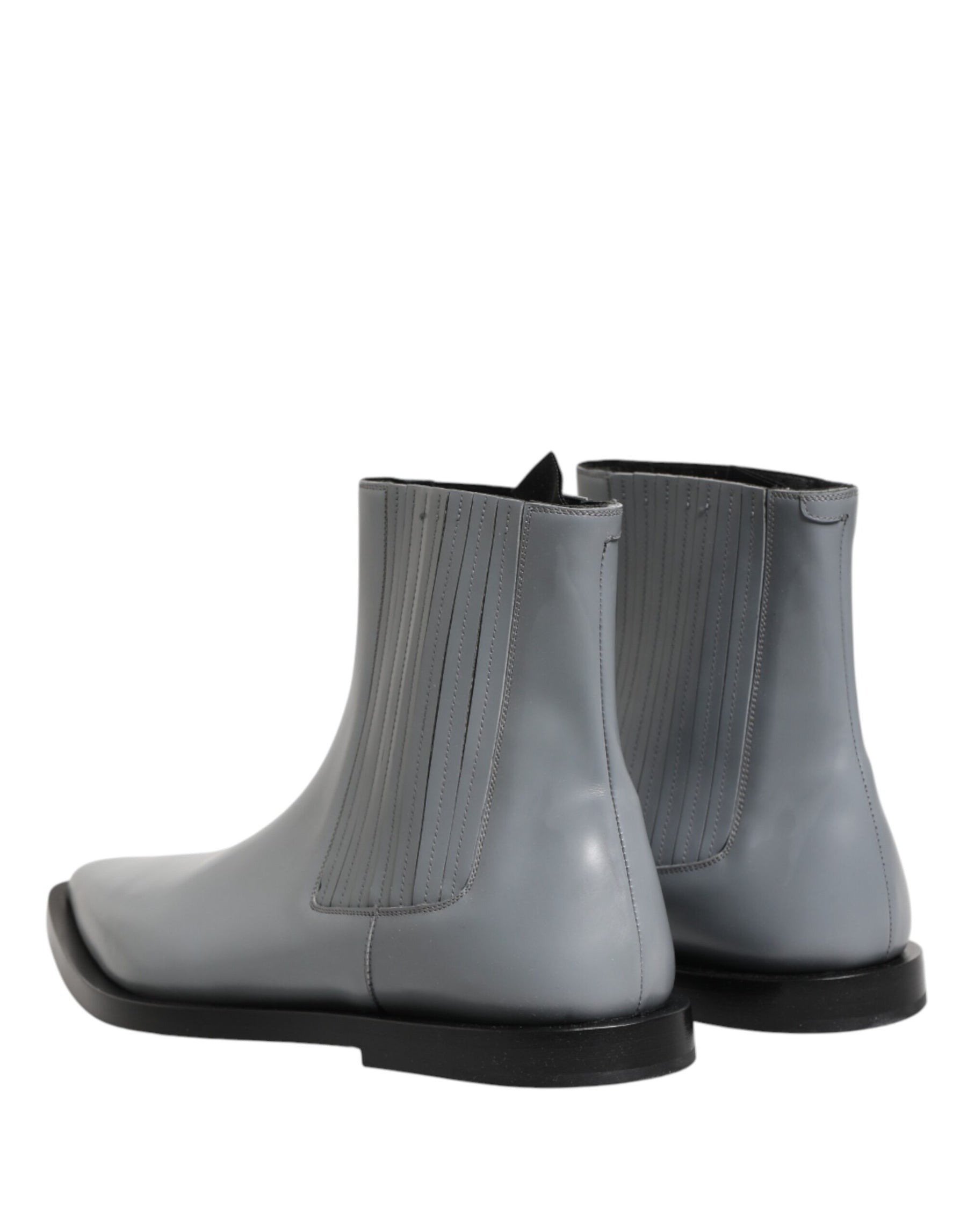 Dolce & Gabbana Light Gray Chelsea Short Ankle Boots Shoes | Regal Royce