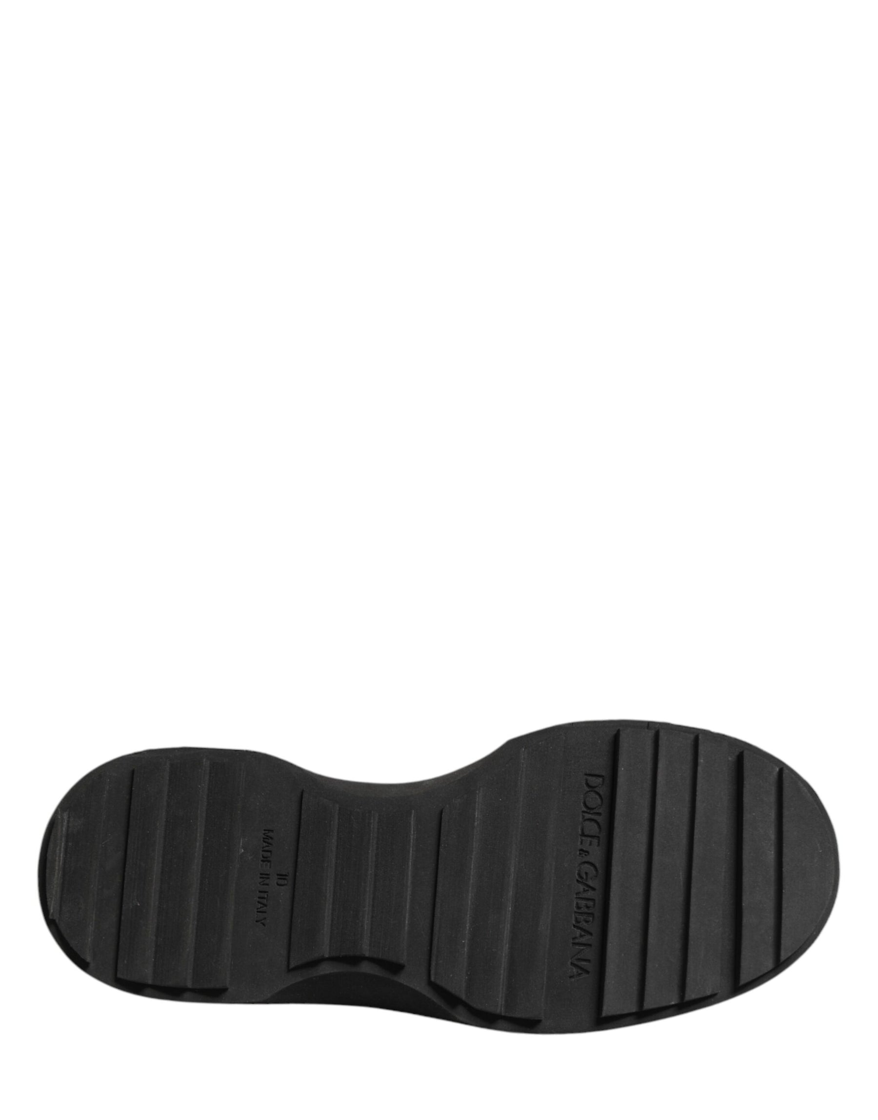 Dolce & Gabbana Black Leather DG Plaque Loafers Dress Shoes | Regal Royce