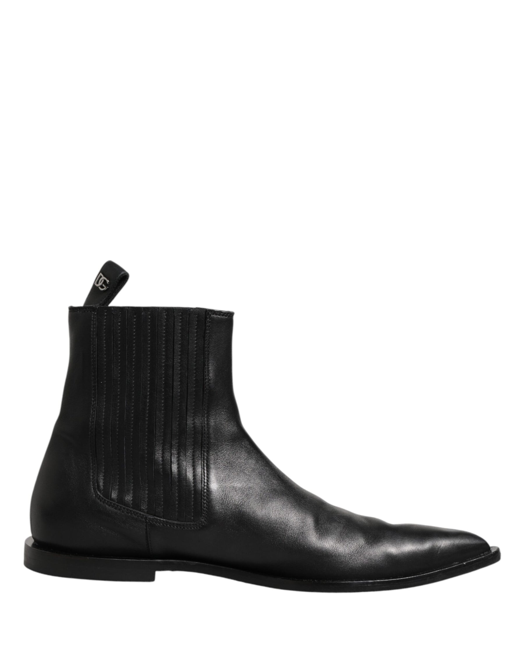 Dolce & Gabbana Black Chelsea Men Short Ankle Boots Shoes | Regal Royce