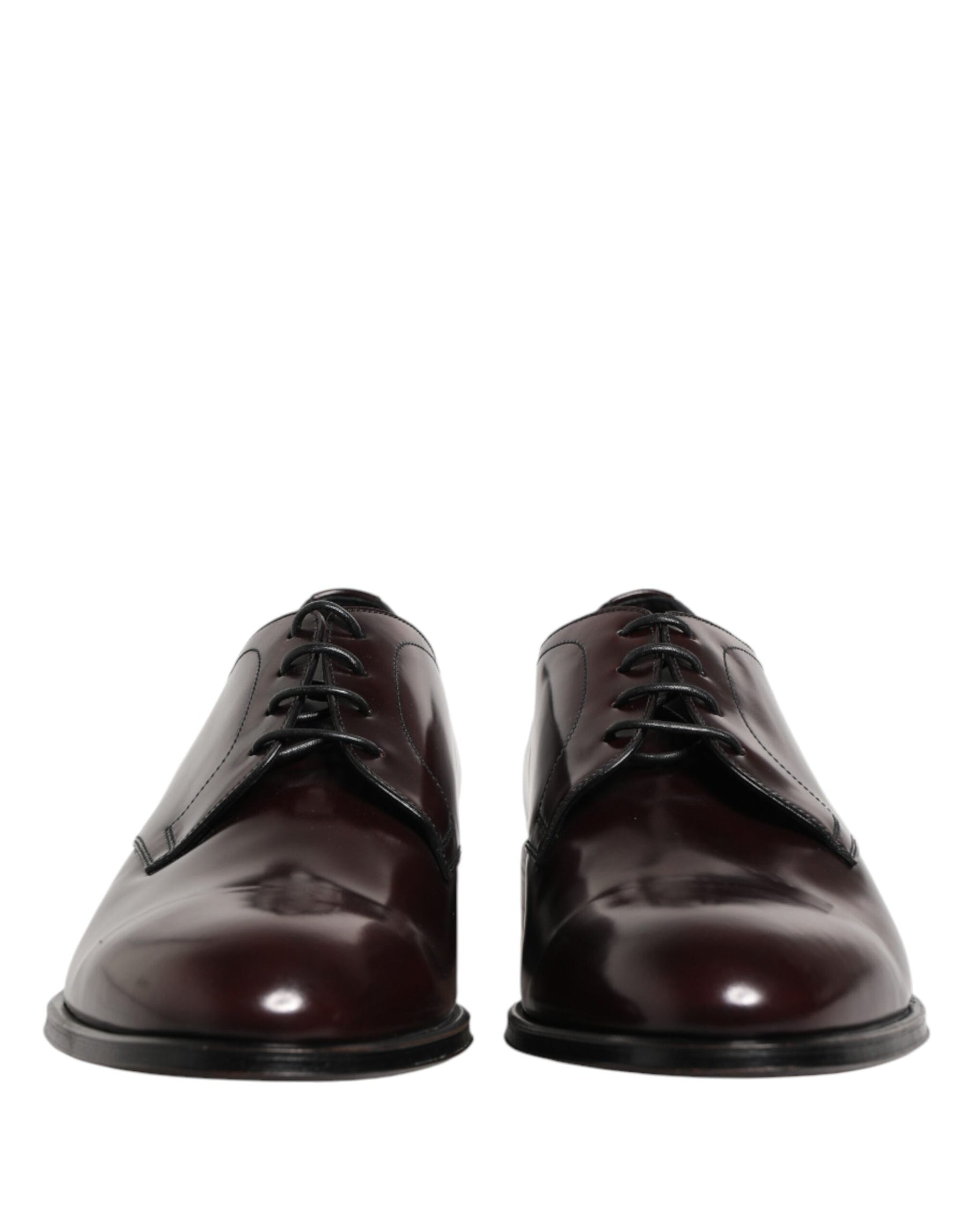 Dolce & Gabbana Black Lace Up Leather Dress Derby Men Shoes | Regal Royce