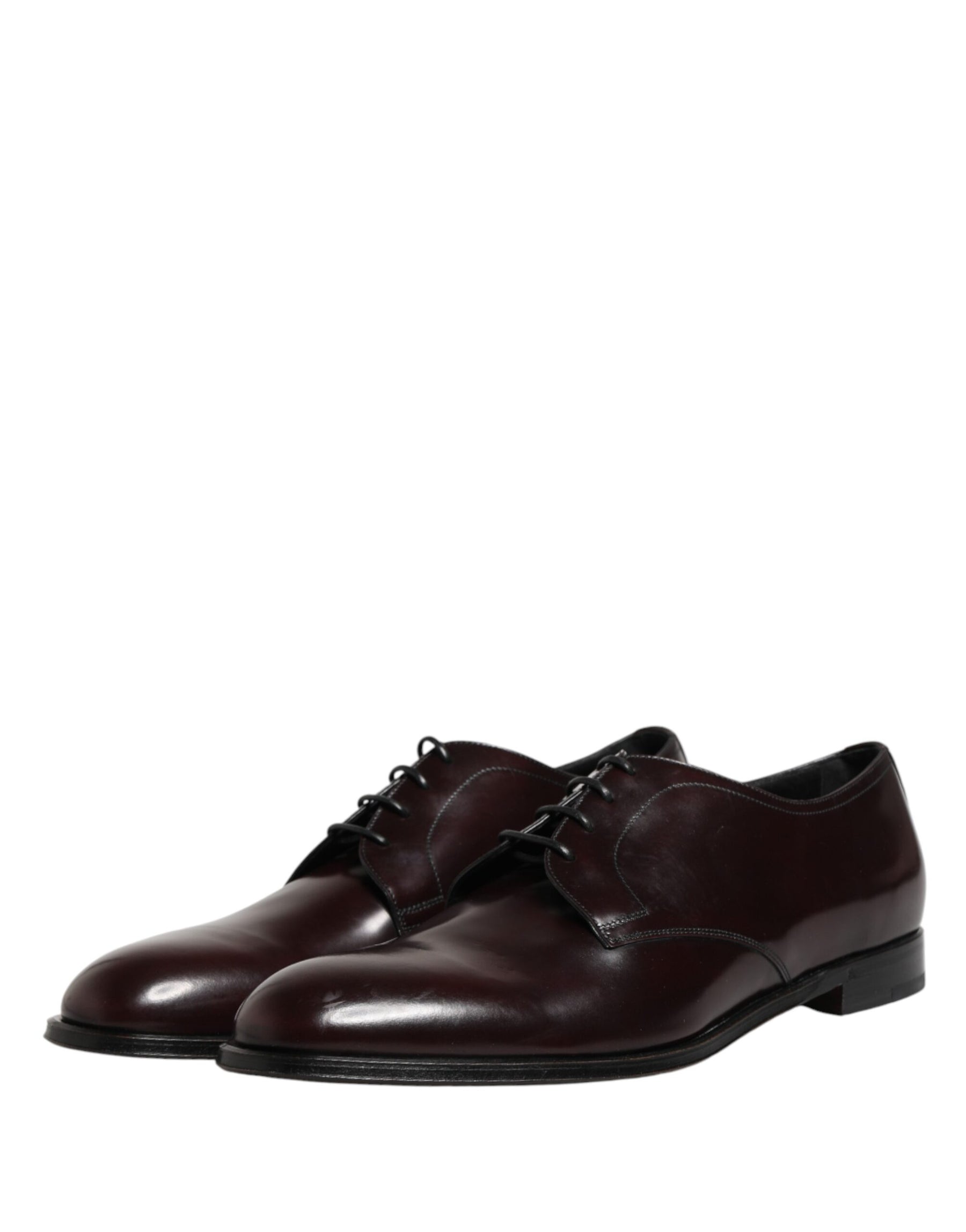 Dolce & Gabbana Black Lace Up Leather Dress Derby Men Shoes | Regal Royce