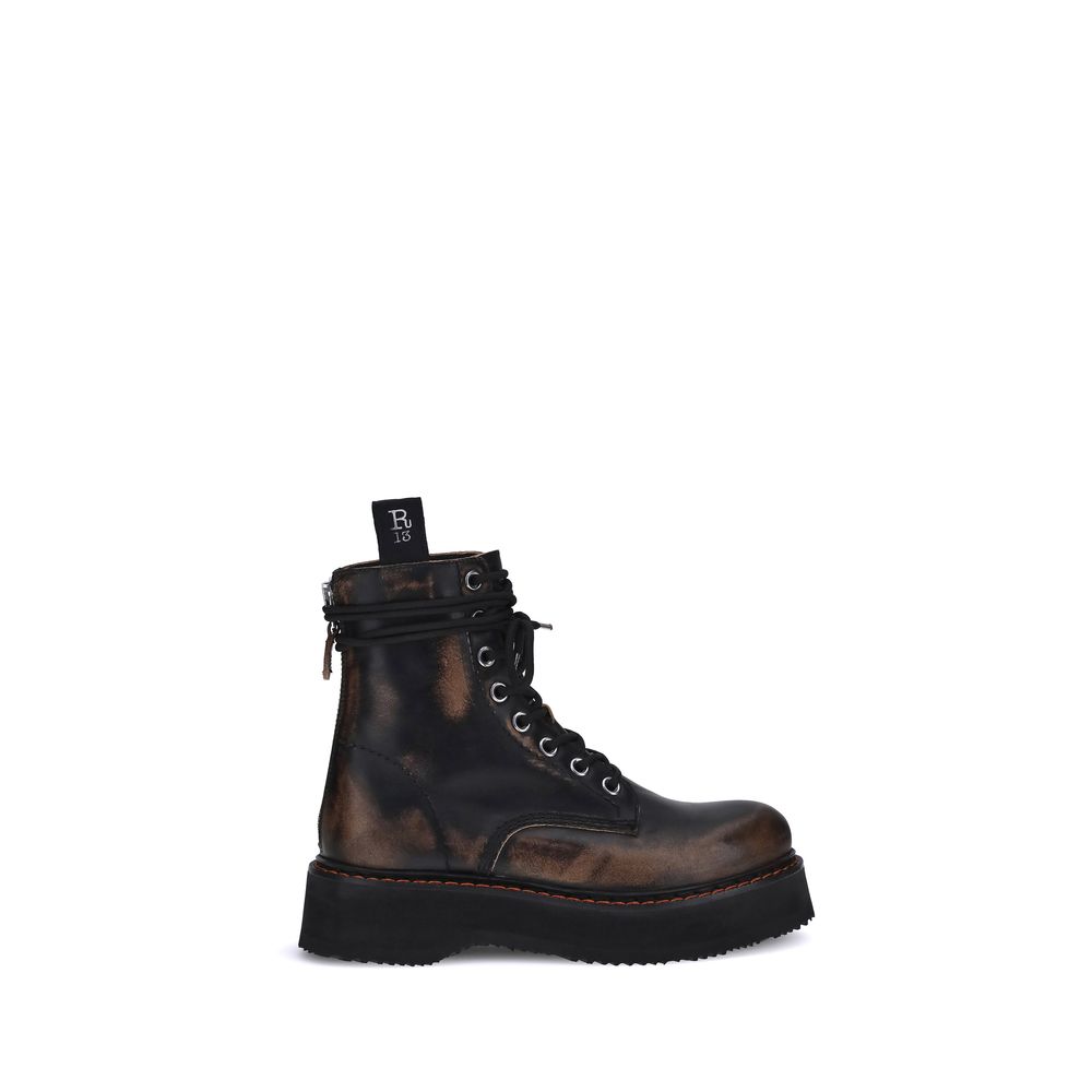 R13 Brown Rubber Lace-Up Boots | Regal Royce