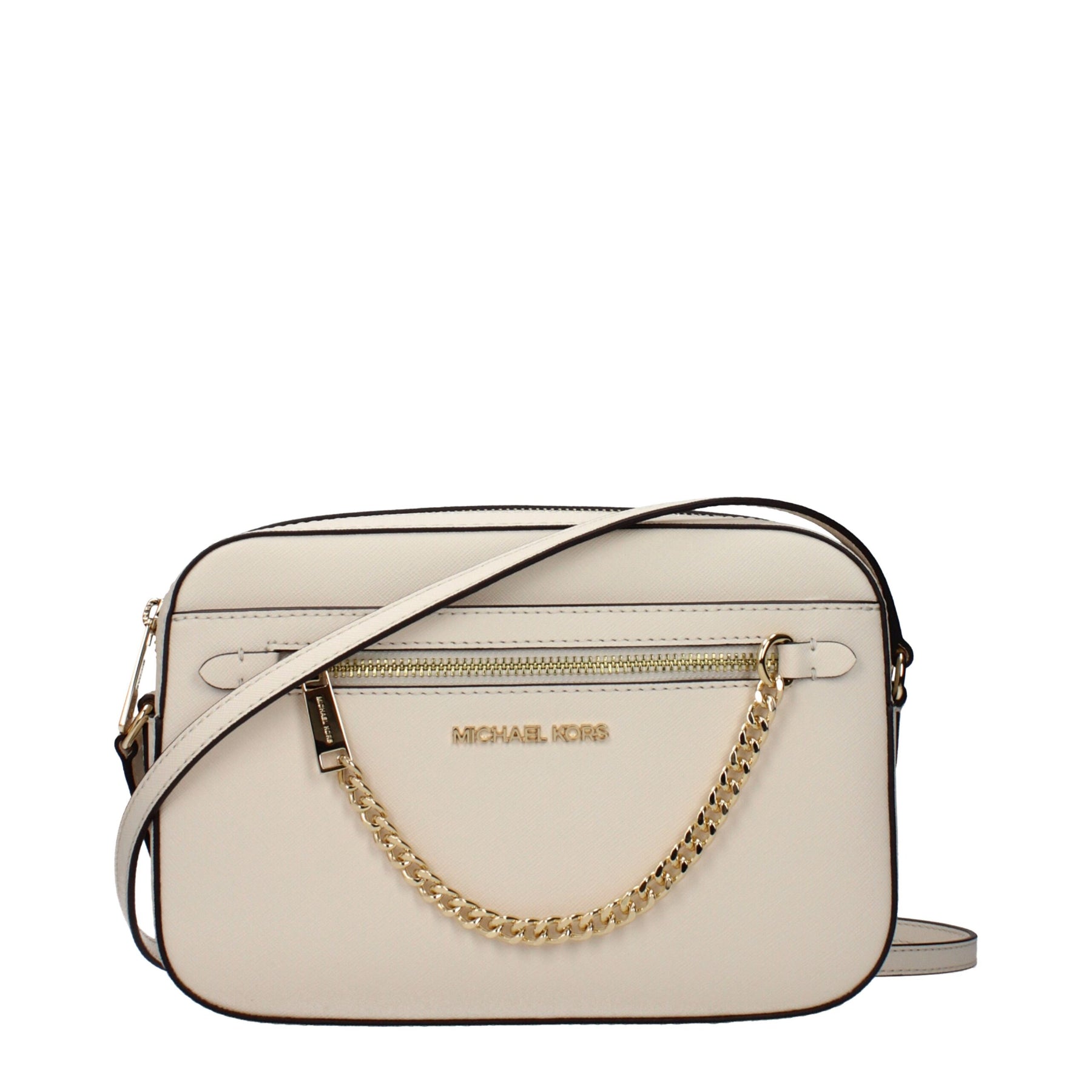 Michael Kors Beige Leather Crossbody Bag | Regal Royce