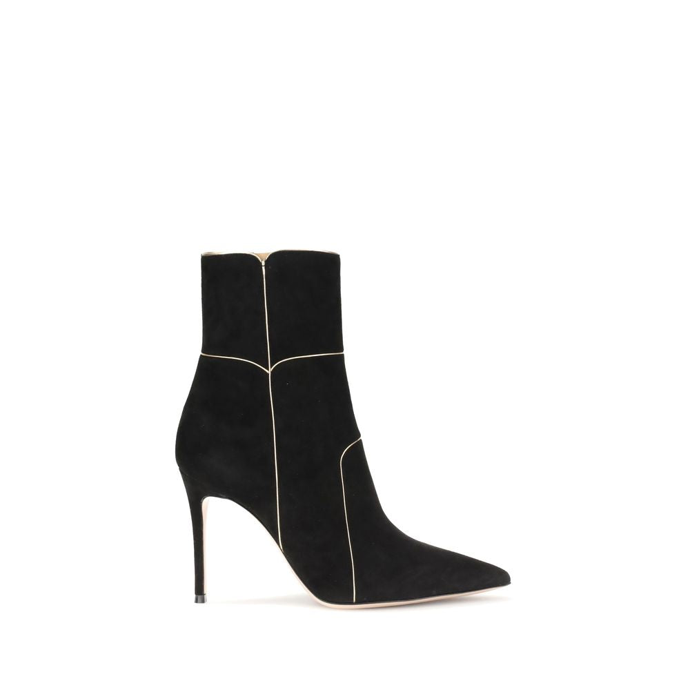 Gianvito Rossi Black Leather Ankle Boots | Regal Royce