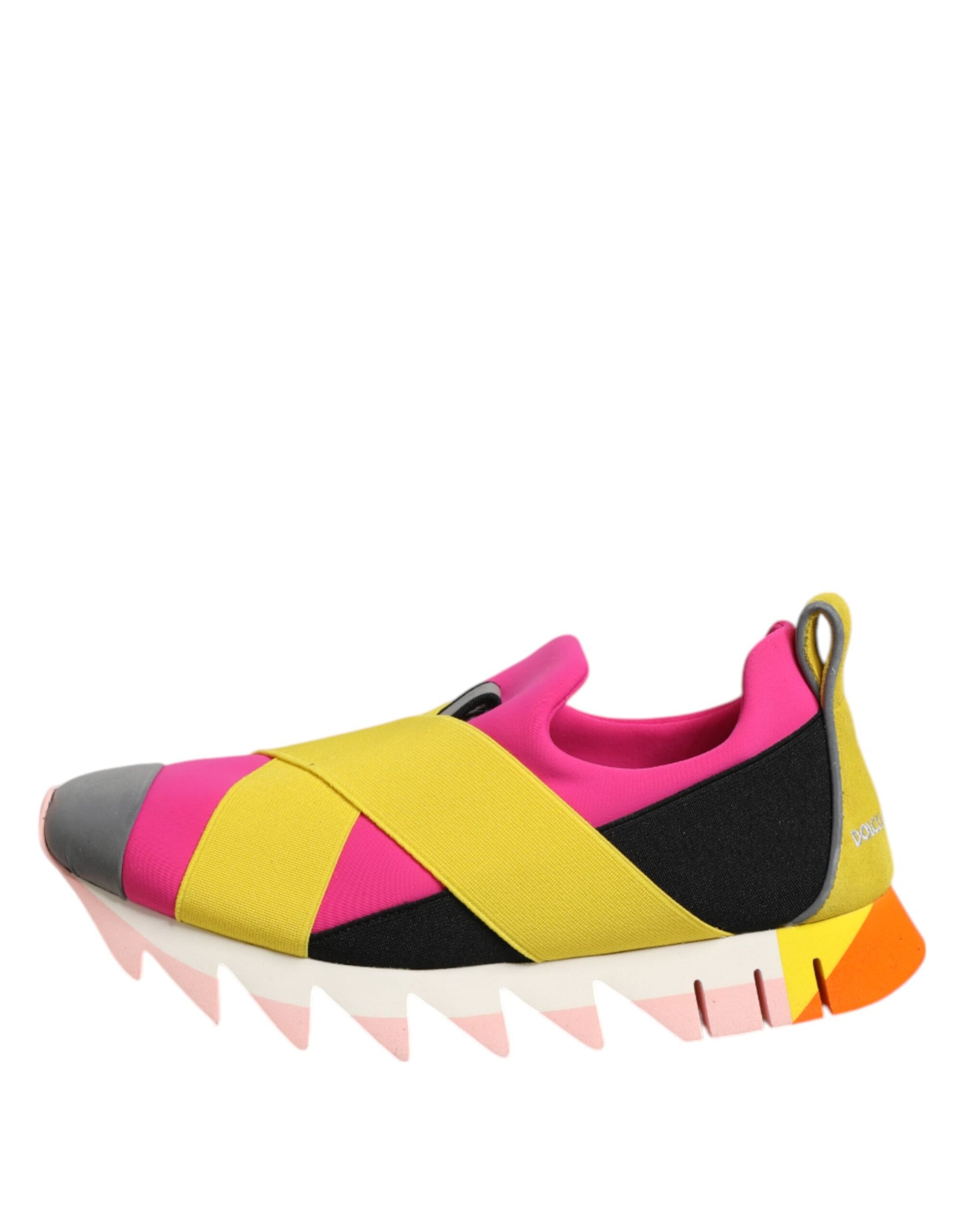 Dolce & Gabbana Multicolor Neoprene Elastic Ibiza Sneakers Shoes | Regal Royce