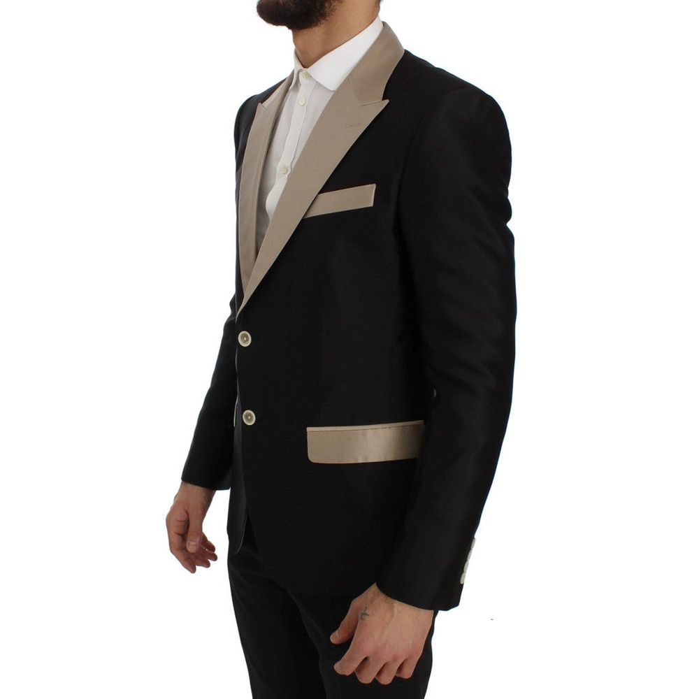 Dolce & Gabbana Black Silk Blazer | Regal Royce