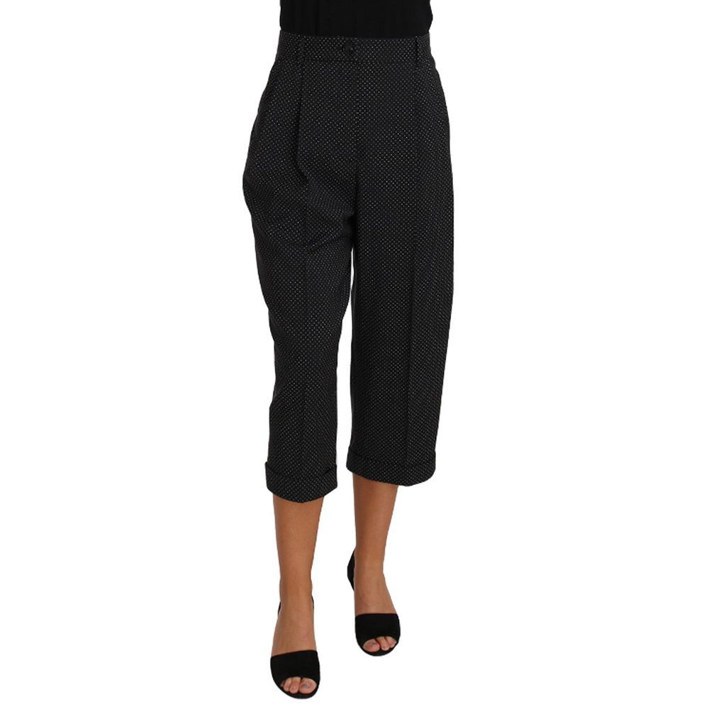 Dolce & Gabbana Black Cotton Pants | Regal Royce