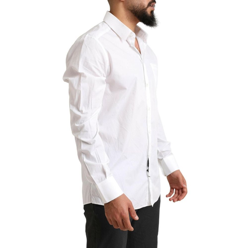 Dolce & Gabbana White Cotton Dress Shirt | Regal Royce