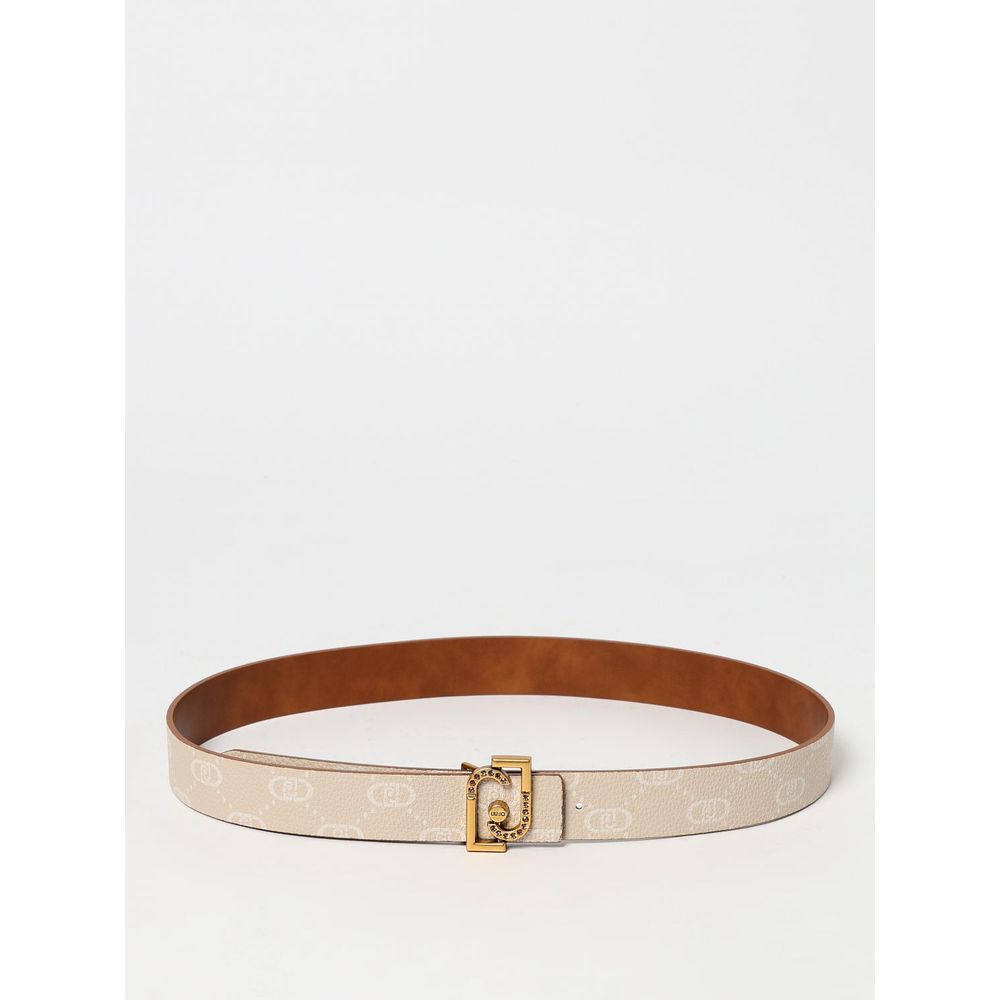 Liu Jo Beige Leather Regular Belt | Regal Royce
